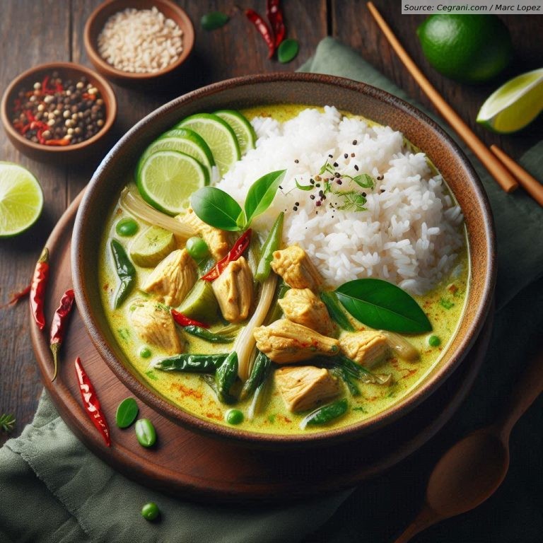 Thai Green Curry with Chicken and Jasmine Rice